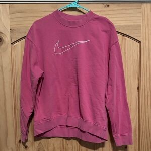 Nike Women's Pink Crewneck Sweatshirt